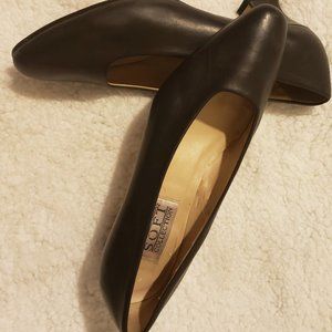 Vintage Black Low Heel Pumps